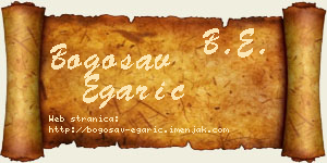Bogosav Egarić vizit kartica